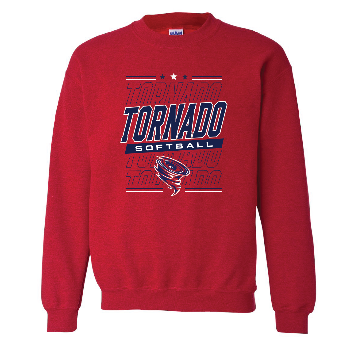 Tornado Text Crewneck Sweatshirt - Adult